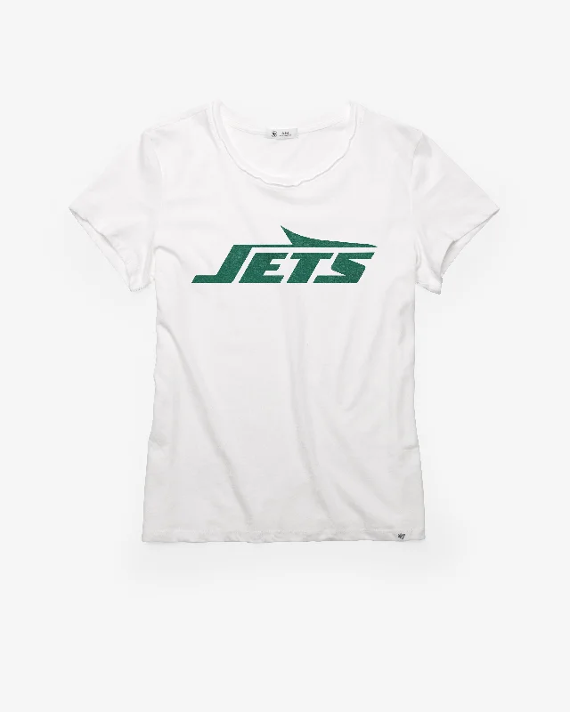 NEW YORK JETS PREMIER '47 FRANKIE TEE WOMENS Ribbed T-Shirt High Neck Heavyweight