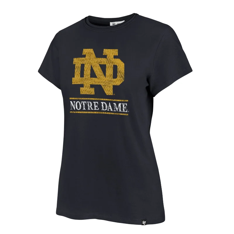 NOTRE DAME FIGHTIN IRISH FINELINE FRANKIE TEE WMN Lace Blend Ribbed Blend Corduroy Blend NOTRE DAME FIGHTIN IRISH FINELINE FRANKIE TEE WMN Lace Blend Ribbed Blend Corduroy Blend
