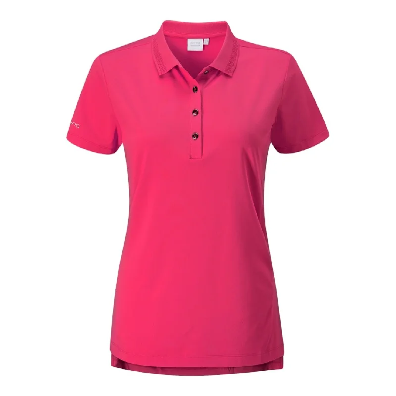 Ping Ladies Sedona Golf Polo Shirt P93456 Relaxed Fit Short Sleeve Top