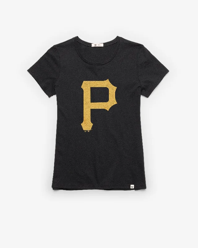 PITTSBURGH PIRATES PREMIER '47 FRANKIE TEE WOMENS Striped Floral Plaid