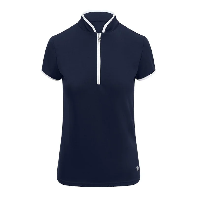 Pure Golf Ladies Cap Sleeve Golf Polo Shirt PG-99012 Relaxed Cotton Short Shirt