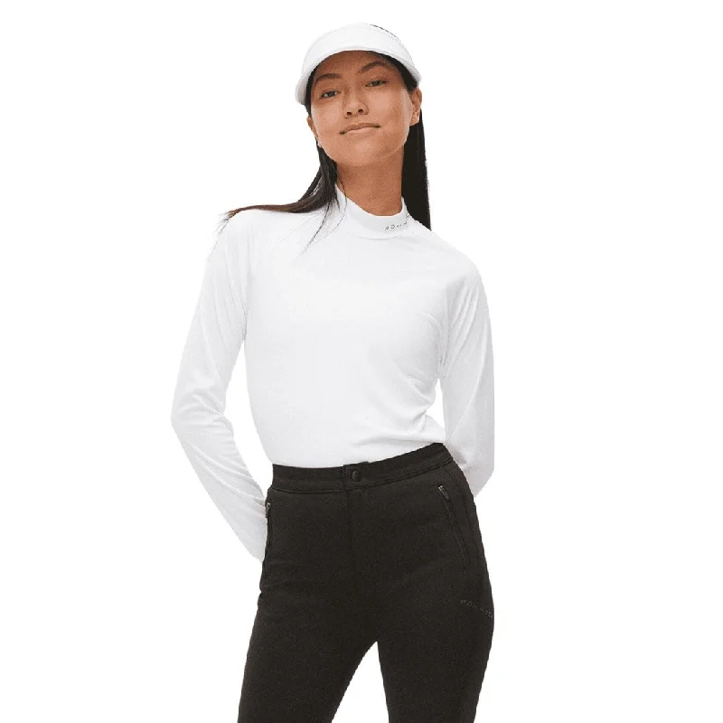 Rohnisch Ladies Addison Long Sleeve Golf Shirt 110958 Fashionable Rounded Short Shirt
