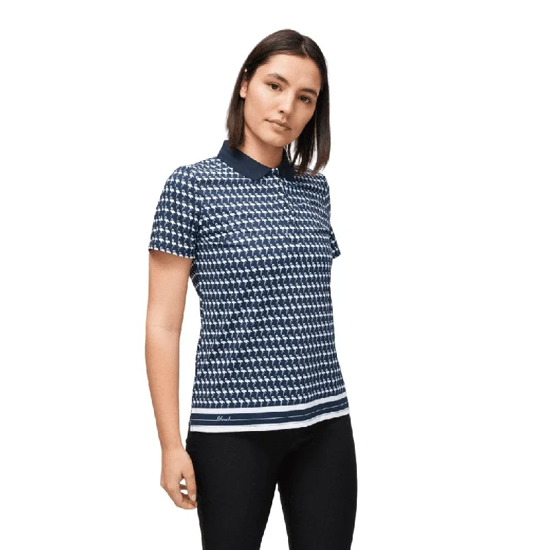 Rohnisch Ladies Deni Golf Polo Shirt 111521 Fashionable Cuffed Short Sleeve
