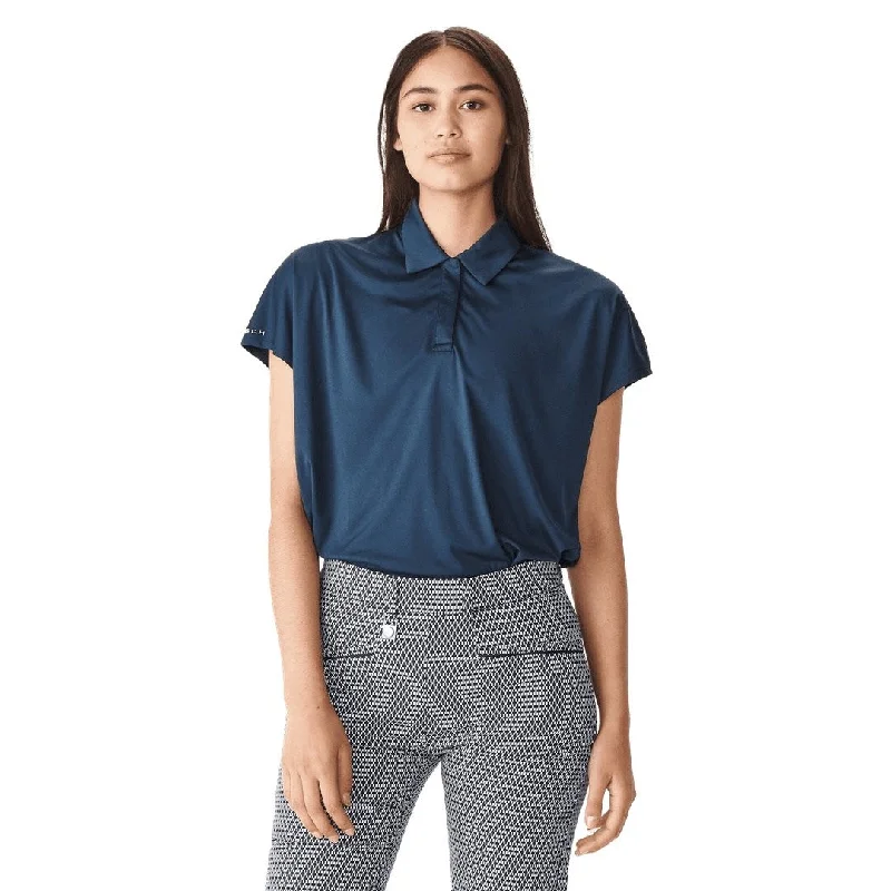 Rohnisch Ladies Corrine Loose Golf Polo Shirt 111042 Casual Ruffle Short Shirt