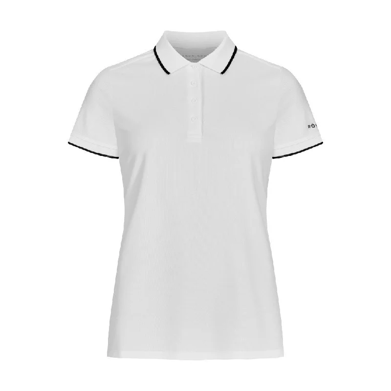 Rohnisch Ladies Miriam Golf Polo Shirt 111519 Trendy Ruffled Short Sleeve