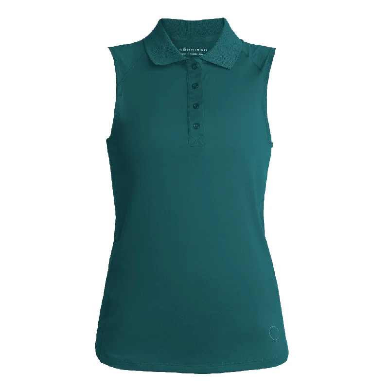 Rohnisch Ladies Rumi Sleeveless Golf Polo Shirt 111010 Comfortable Knit Short Shirt