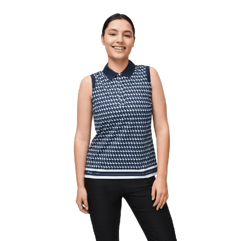 Rohnisch Ladies Sleeveless Deni Golf Polo Shirt 111522 Comfortable Knit Short Shirt