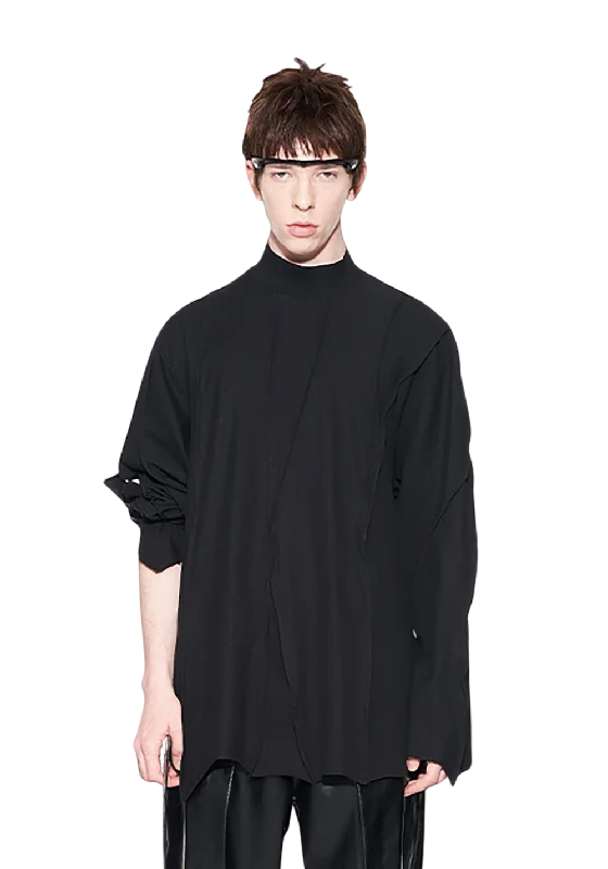 Split Crew Shirt Cozy Summer Short Shirt