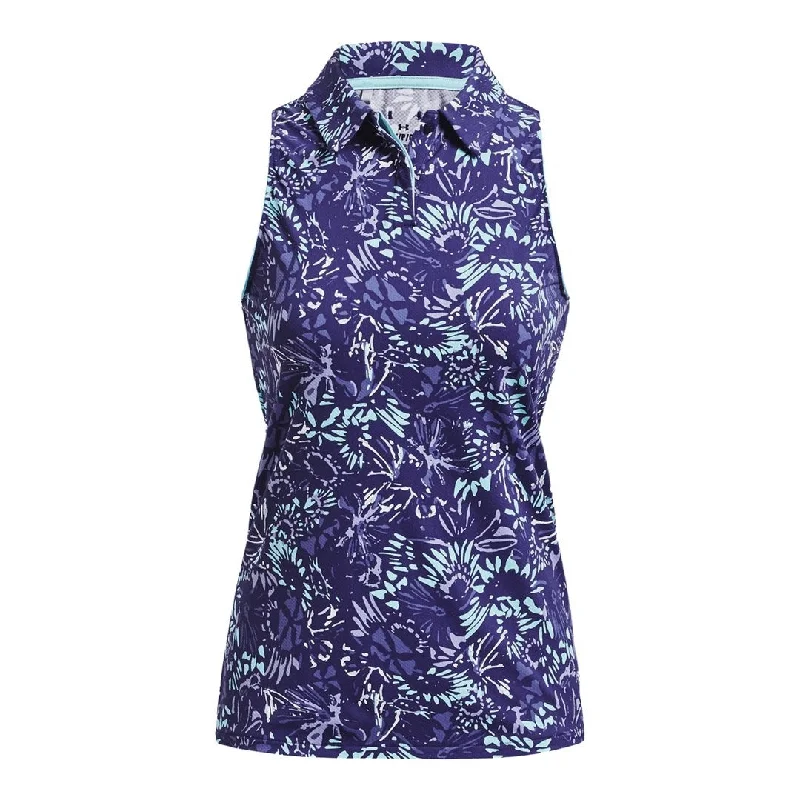 Under Armour Ladies Iso-Chill Sleeveless Golf Polo Shirt 1377334 Trendy Floral Print Tee Under Armour Ladies Iso-Chill Sleeveless Golf Polo Shirt 1377334 Trendy Floral Print Tee