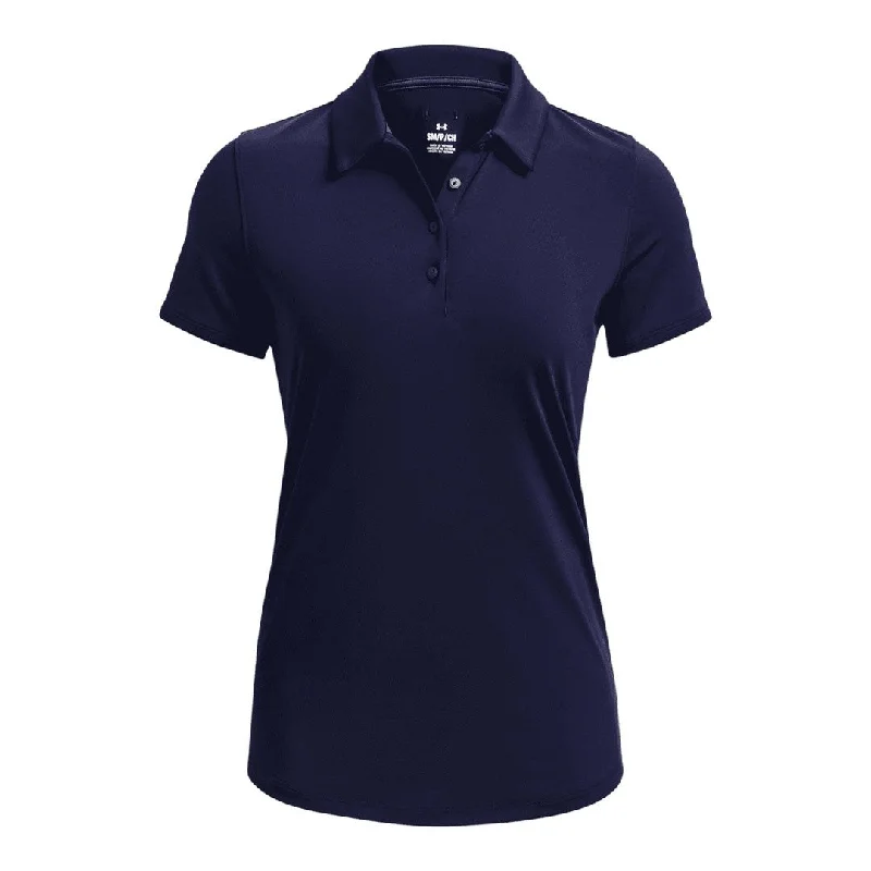 Under Armour Ladies Playoff Golf Polo Shirt 1377335 Casual Boxy Short Shirt