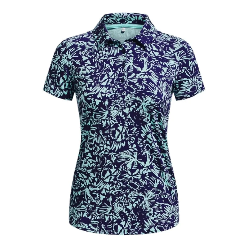 Under Armour Ladies Playoff Golf Polo Shirt 1377337 Comfortable Peplum Short Shirt
