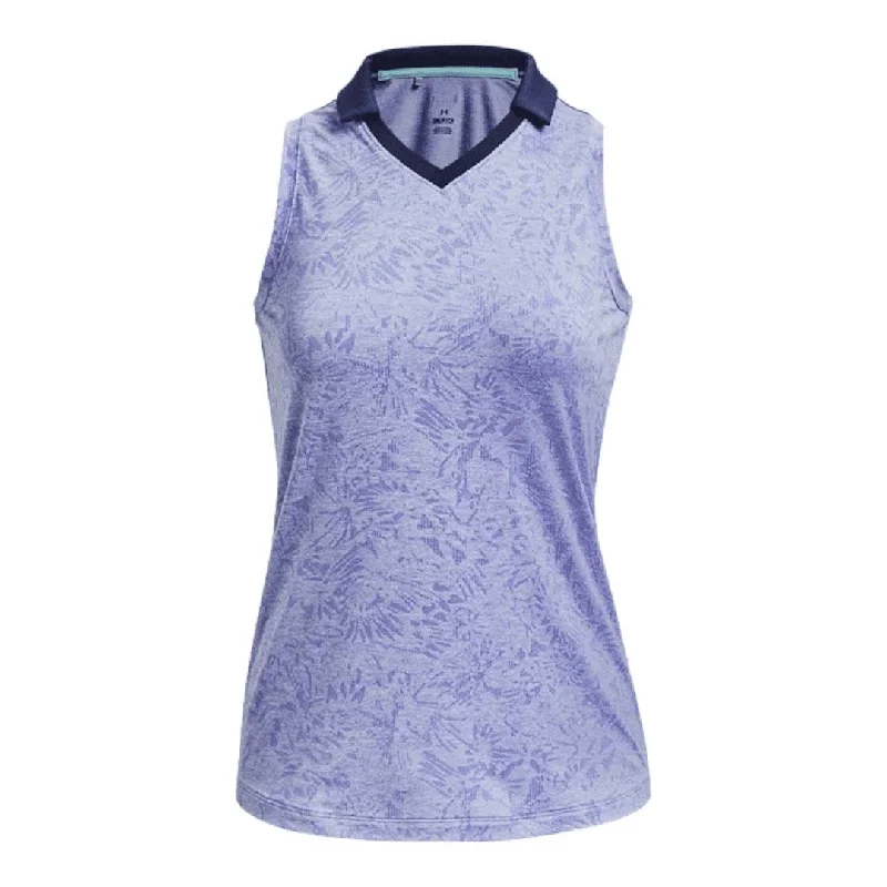 Under Armour Ladies Playoff Wild Fields SL Golf Polo Shirt 1377339 Soft Silk Short Sleeve