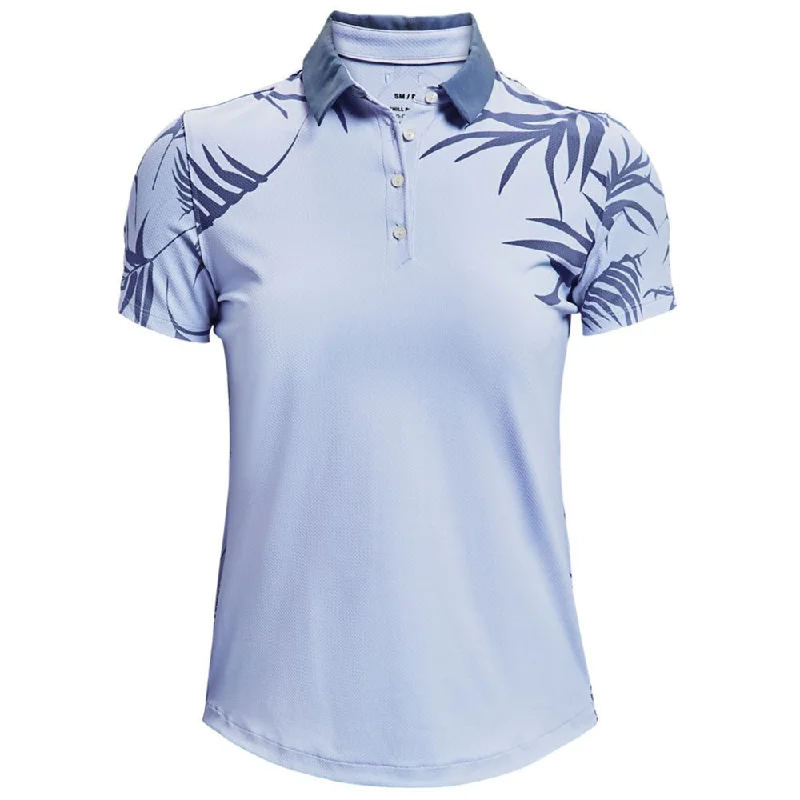 Under Armour Ladies Zinger Novelty Golf Shirt 1361908 Cozy Printed Short Shirt