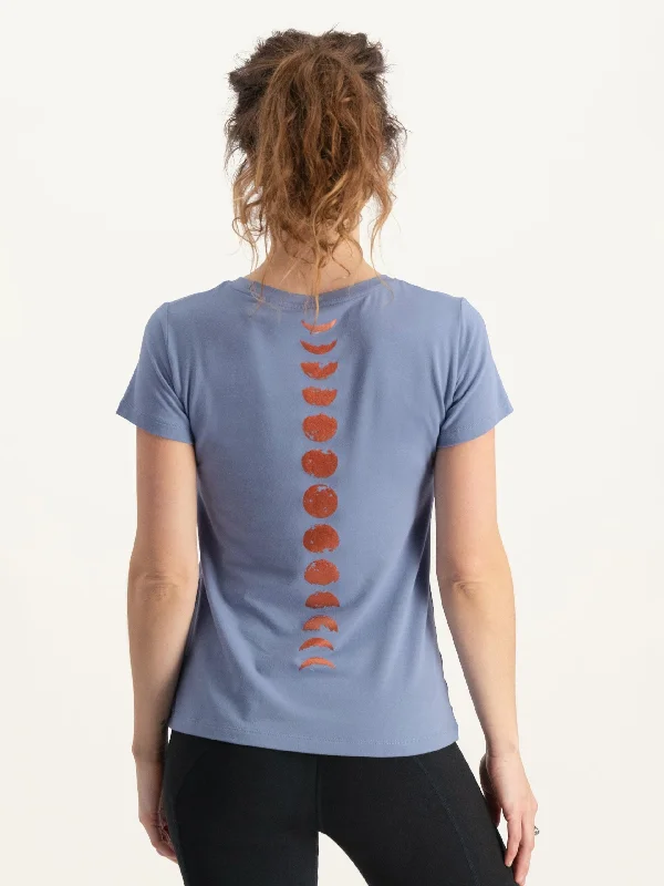 Urban Goddess Luna Yoga Tee - Opal Hooded Caped Shawl Collar