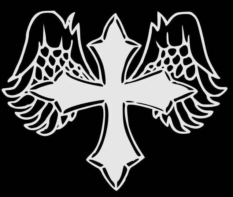Wing Cross Reflective V-Neck Tee - 100% Polyester Basic T-Shirt Crew Neck Short Sleeve