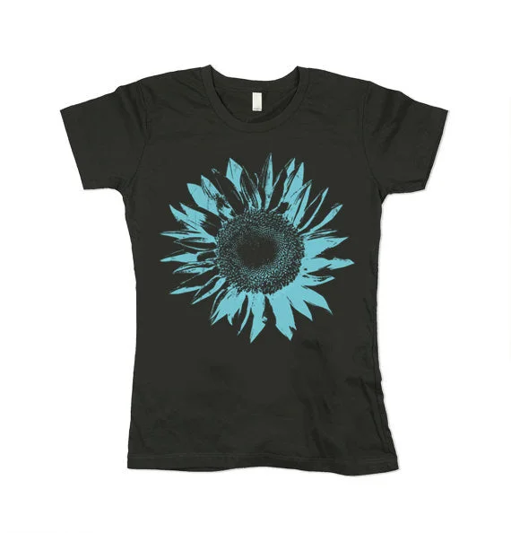 Women's Organic Cotton Sunflower Tee Knit Fabric Woven Fabric Fleece Fabric