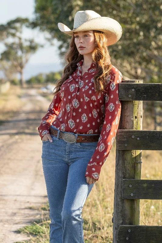 Wrangler Wmns Olivia Long Sleeve Shirt Comfortable Summer Short Shirt