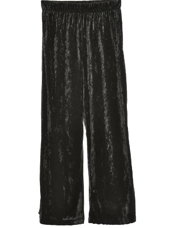 Black Trousers - W24 L30 Trousers Party Sparkling