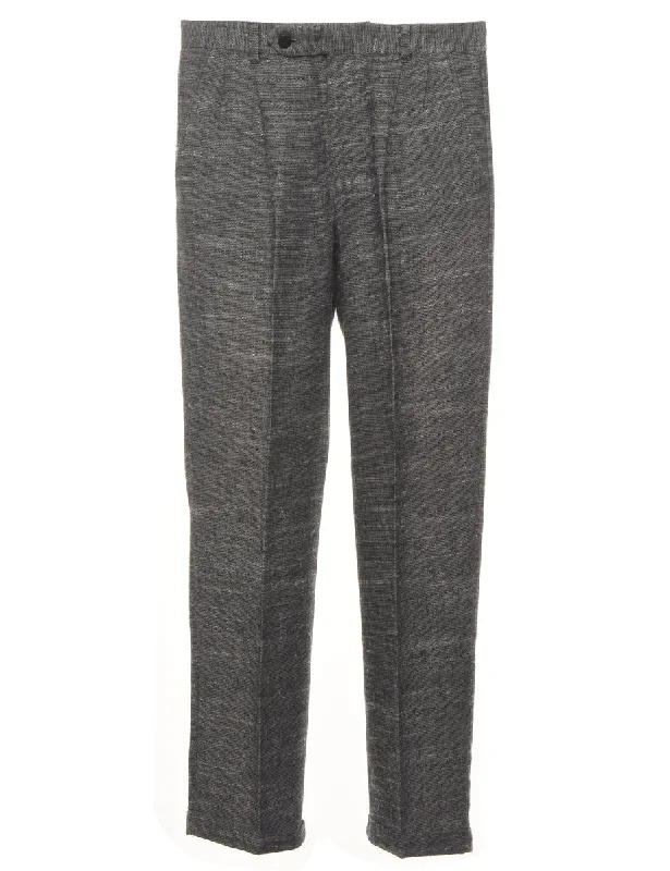 Cotler Grey Classic Trousers - W26 L28 Trousers Evening Elegant