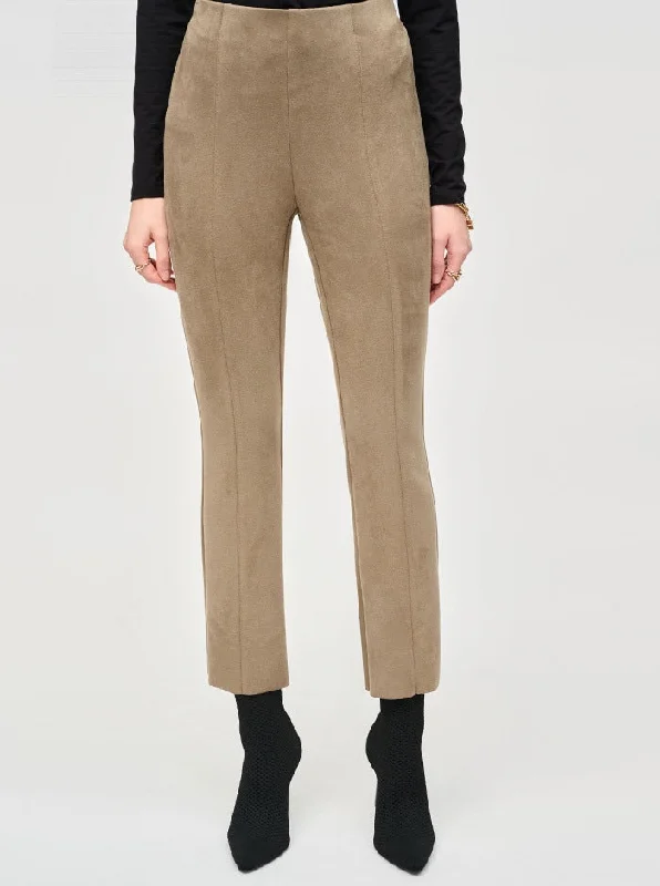 Faux Suede Trousers Trousers Ceremony Elegant