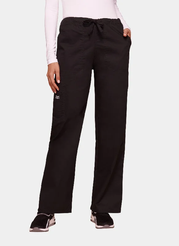 Cherokee Core Stretch Unisex Drawstring Cargo Scrub Trousers WWE4043 - Black Trousers Top Rated Cherokee Core Stretch Unisex Drawstring Cargo Scrub Trousers WWE4043 - Black Trousers Top Rated