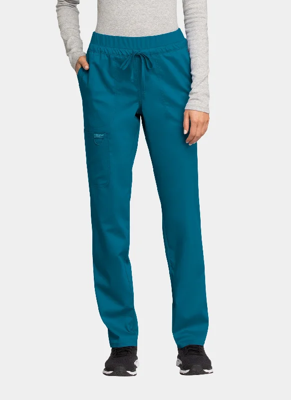 Cherokee WW Revolution Mid Rise Tapered Leg Drawstring Scrub Trousers WWE105 - Caribbean Trousers Modern Contemporary Cherokee WW Revolution Mid Rise Tapered Leg Drawstring Scrub Trousers WWE105 - Caribbean Trousers Modern Contemporary