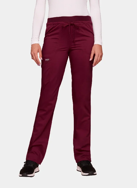 Cherokee WW Revolution Mid Rise Tapered Leg Drawstring Scrub Trousers WWE105 - Wine Trousers Bestseller Popular Cherokee WW Revolution Mid Rise Tapered Leg Drawstring Scrub Trousers WWE105 - Wine Trousers Bestseller Popular