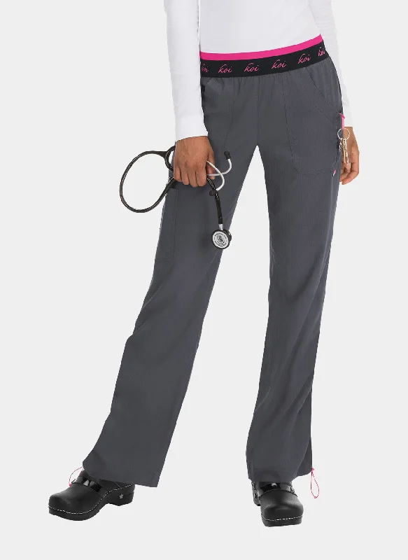 Koi Lite Spirit Scrub Trousers - Charcoal Trousers Wedding White