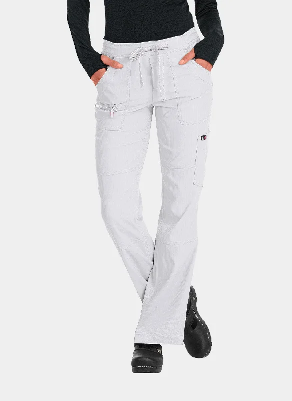 Koi Lite Peace Scrub Trousers - White Trousers Denim Blue