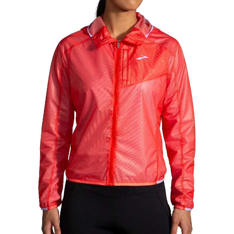 Brooks All Altitude Womens Running Jacket - Red Notch Collar Jacket Peter Pan Collar Jacket Cowl Neck Jacket Brooks All Altitude Womens Running Jacket - Red Notch Collar Jacket Peter Pan Collar Jacket Cowl Neck Jacket