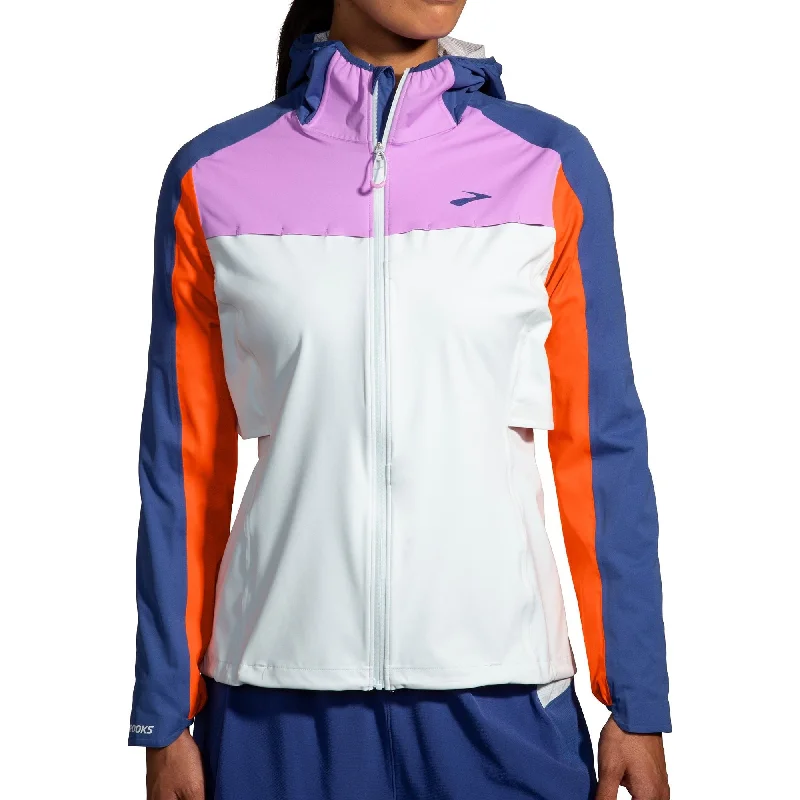 Brooks High Point Waterproof Womens Running Jacket - White Satin Fabric Silk Fabric Chiffon Fabric Brooks High Point Waterproof Womens Running Jacket - White Satin Fabric Silk Fabric Chiffon Fabric