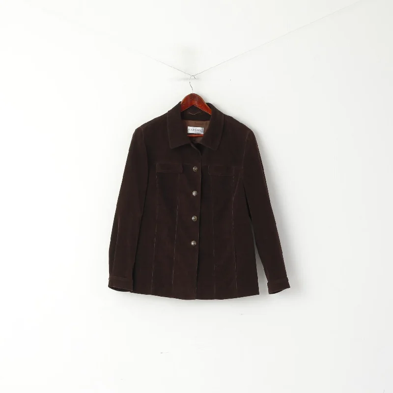 Marcona Women 18 44 XL Blazer Brown Cotton Corduroy Classic Jacket Tailored Jacket Straight Jacket A-Line Jacket Marcona Women 18 44 XL Blazer Brown Cotton Corduroy Classic Jacket Tailored Jacket Straight Jacket A-Line Jacket