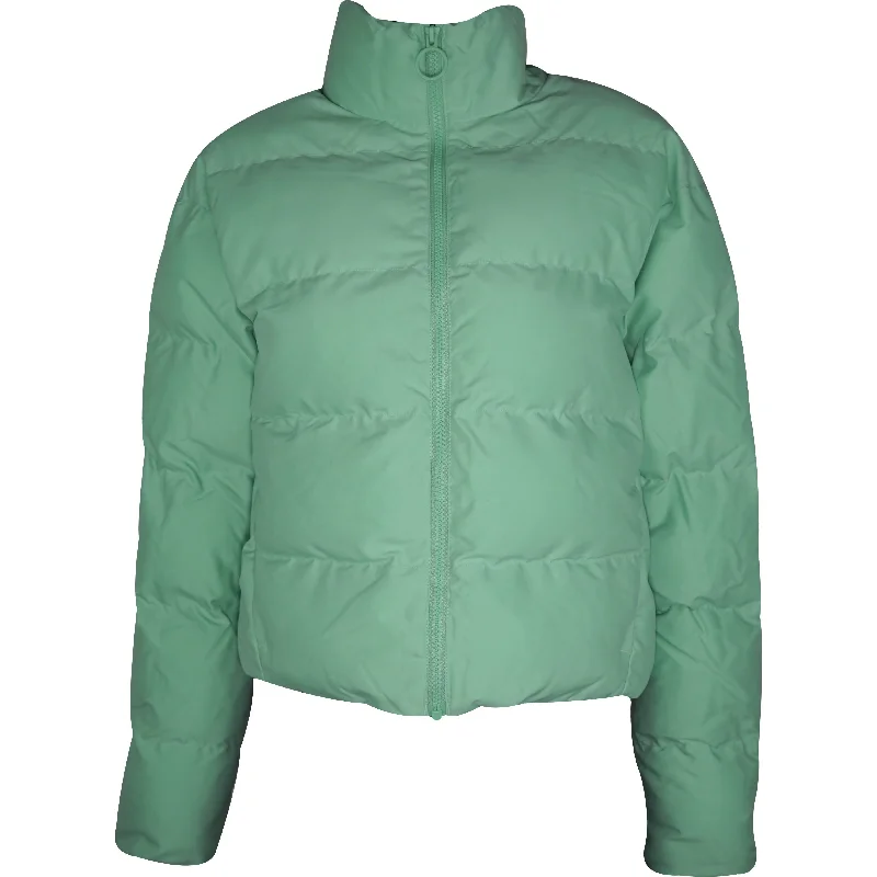 Gymshark Womens Puffer Jacket - Green Faux Fur Jacket Real Fur Jacket Shearling Jacket