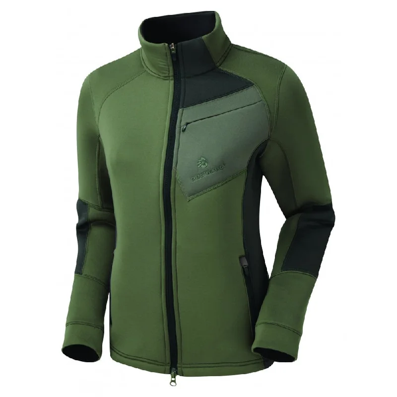 Ladies Thermic Jacket Green by Shooterking Satin Fabric Silk Fabric Chiffon Fabric