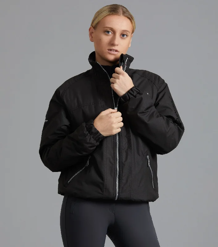 Pro Rider Unisex Waterproof Riding Jacket Black Herringbone Jacket Checkered Jacket Solid Jacket