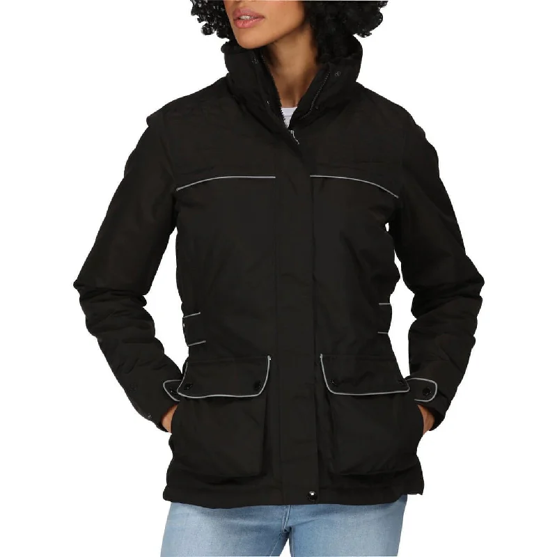 Regatta Linnette Insulated Womens Waterproof Jacket - Black Striped Jacket Polka Dot Jacket Floral Jacket Regatta Linnette Insulated Womens Waterproof Jacket - Black Striped Jacket Polka Dot Jacket Floral Jacket