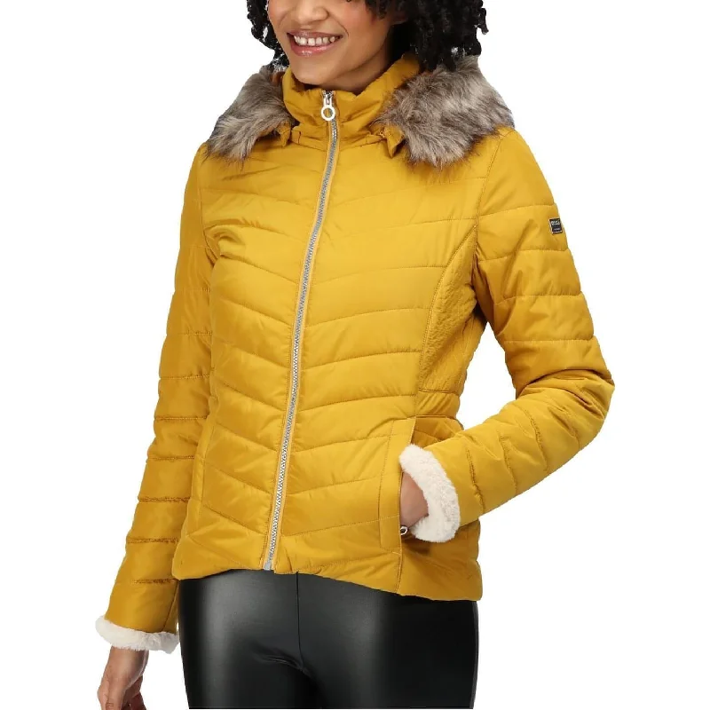 Regatta Winslow Womens Insulated Jacket - Yellow Fleece Jacket Down Jacket Parka