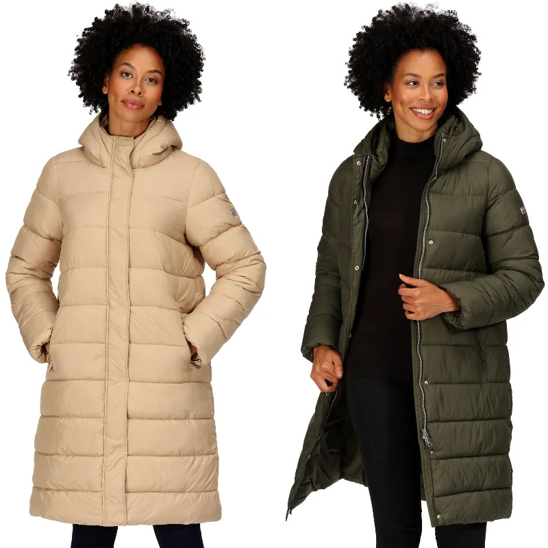 Regatta Womens Bodie Long Line Jacket Front Pockets Side Pockets Patch Pockets