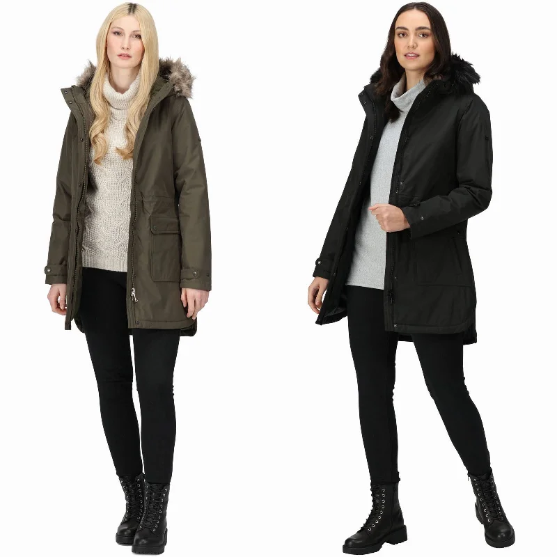 Regatta Womens Sabinka Waterproof Parka Jacket Wool Fabric Cashmere Fabric Tweed Fabric Regatta Womens Sabinka Waterproof Parka Jacket Wool Fabric Cashmere Fabric Tweed Fabric