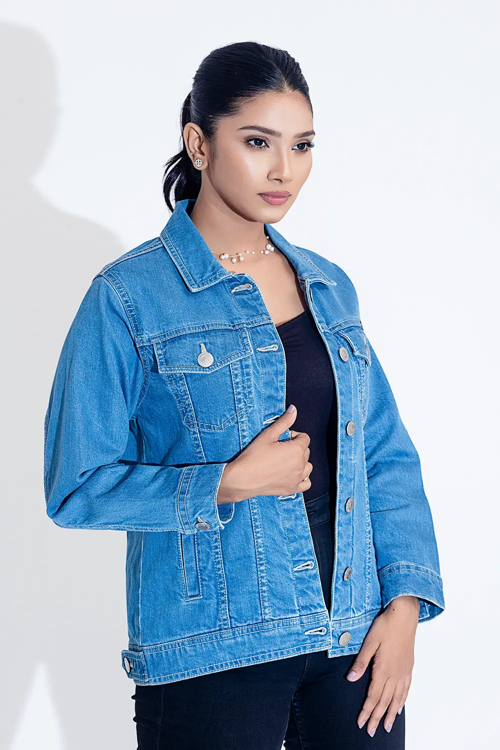 Women’s Denim Jacket Rayon Fabric Velvet Fabric Corduroy Fabric