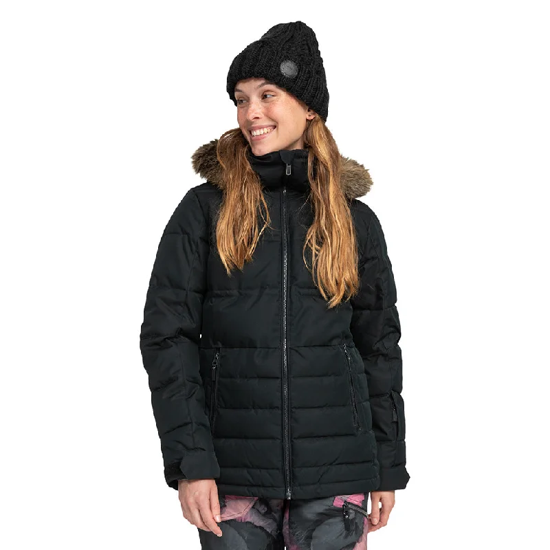 Roxy 2024 Quinn Jacket - True Black Wool Jacket Cashmere Jacket Tweed Jacket