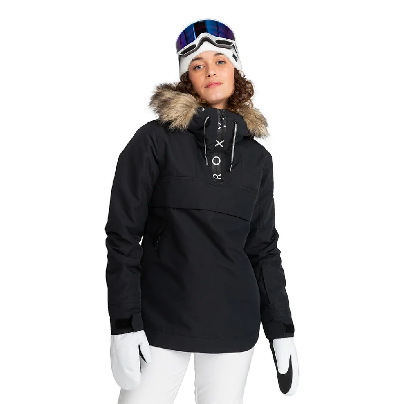 Roxy 2024 Shelter Jacket - True Black Chenille Fabric Brocade Fabric Lace Fabric