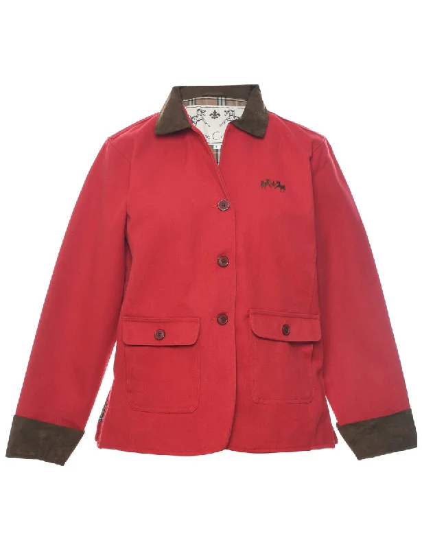 Single Breasted Jacket - L Fleece Jacket Down Jacket Feather Jacket