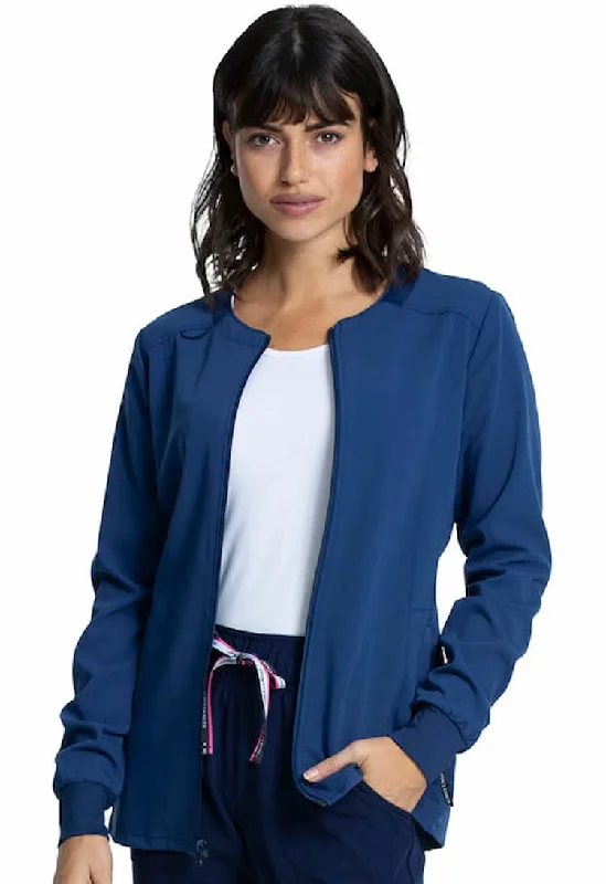 Vince Camuto Women's Zip Front Jacket | Navy Collared Jacket Crew Neck Jacket Turtle Neck Jacket