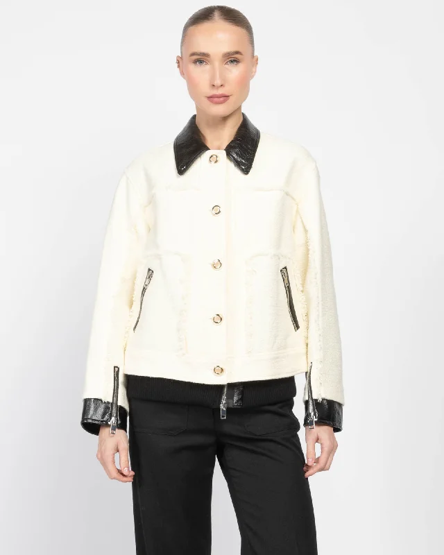 Hybrid Jacket Mesh Jacket Canvas Jacket Denim Jacket