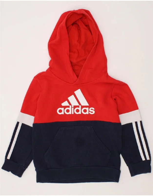 ADIDAS Boys Graphic Hoodie Jumper 5-6 Years Multicoloured Colourblock Hoodie with Longline Fit Extended Stylish ADIDAS Boys Graphic Hoodie Jumper 5-6 Years Multicoloured Colourblock Hoodie with Longline Fit Extended Stylish