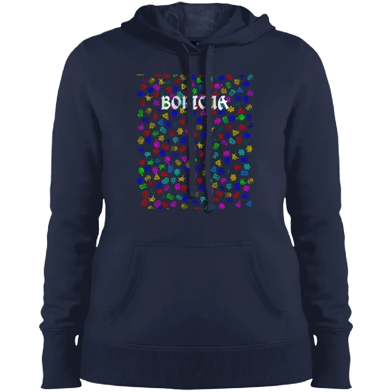 Boricua Taino Ladies' Pullover Hooded Sweatshirt Hoodie with Hem Lace Feminine Delicate Boricua Taino Ladies' Pullover Hooded Sweatshirt Hoodie with Hem Lace Feminine Delicate