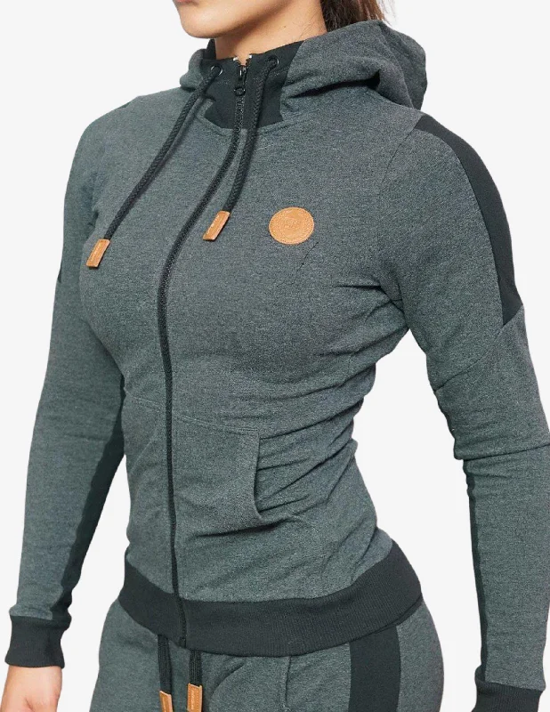 GAIA HOODIE – ANTHRA Hoodie with Hood Adjustable Protection