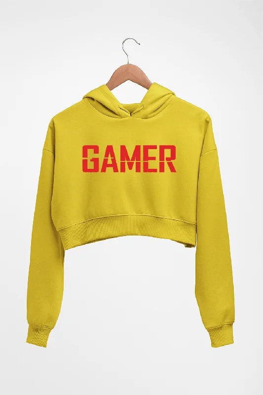Gamer Crop HOODIE FOR WOMEN Hoodie with Velcro Closure Adjustable Secure