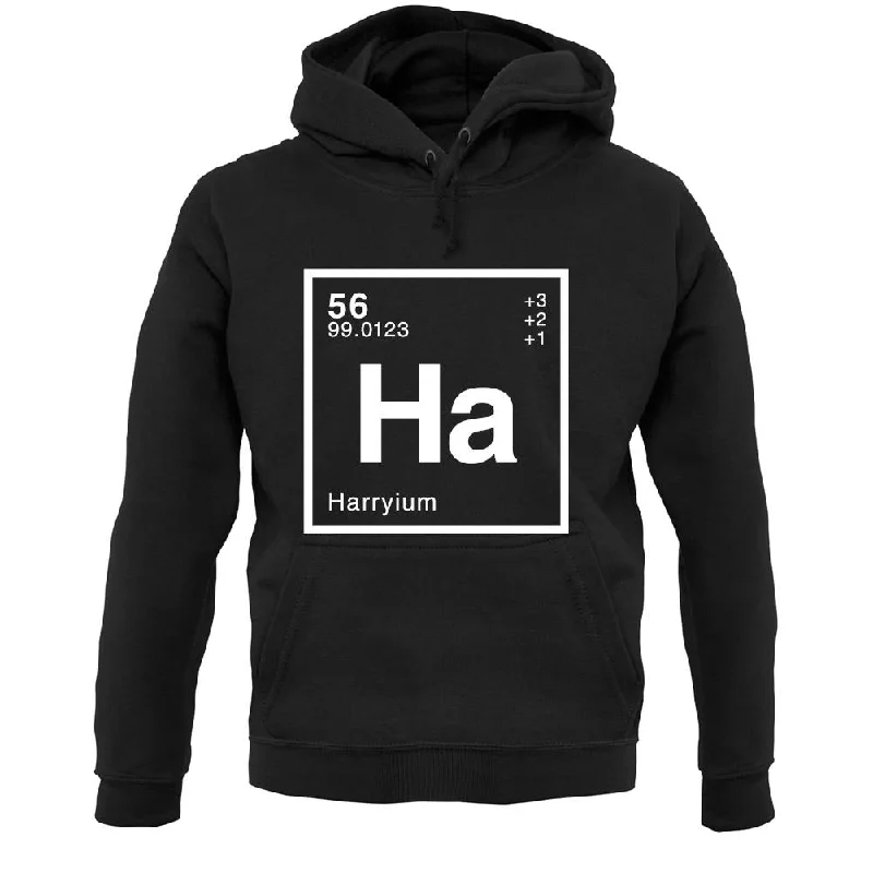 Harry - Periodic Element Unisex Hoodie Hoodie with Patch Decorative Personalized